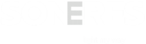 Logo Soneres - escrito em branco com o segundo E cinza